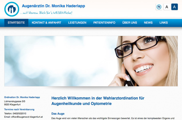 Webdesign & Grafik - Beispiel: Dr. Haderlapp