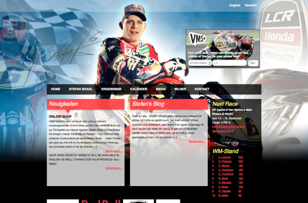 Webdesign & Grafik - Beispiel: Stefan Bradl