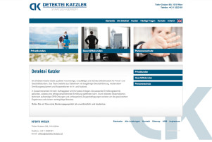 Webdesign & Grafik - Beispiel: Detektei Katzler