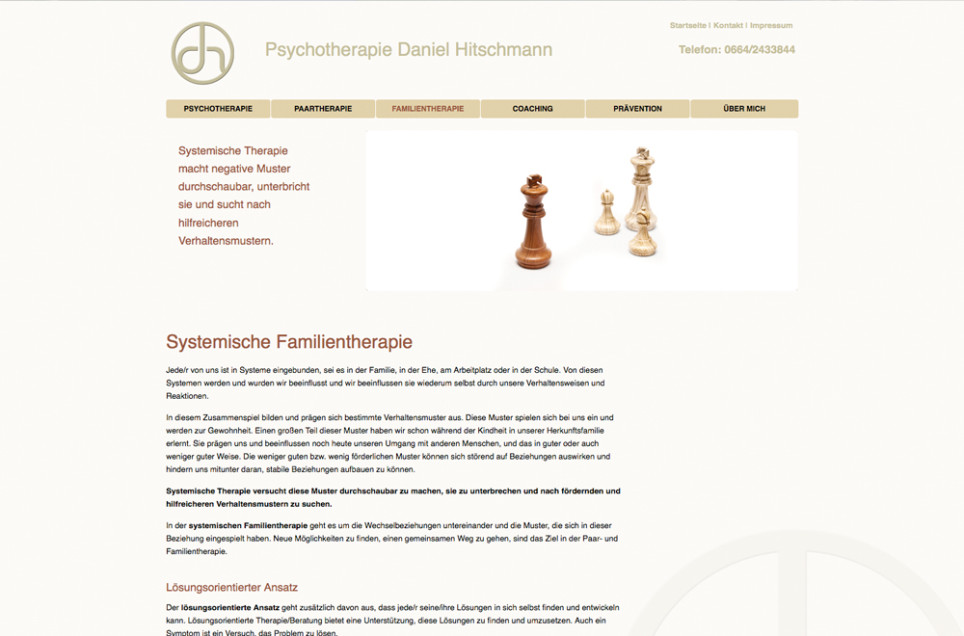 Webdesign & Grafik - Beispiel: Daniel Hitschmann