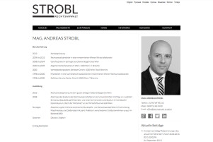 Webdesign & Grafik - Beispiel: Rechtsanwalt Mag. Andreas Strobl